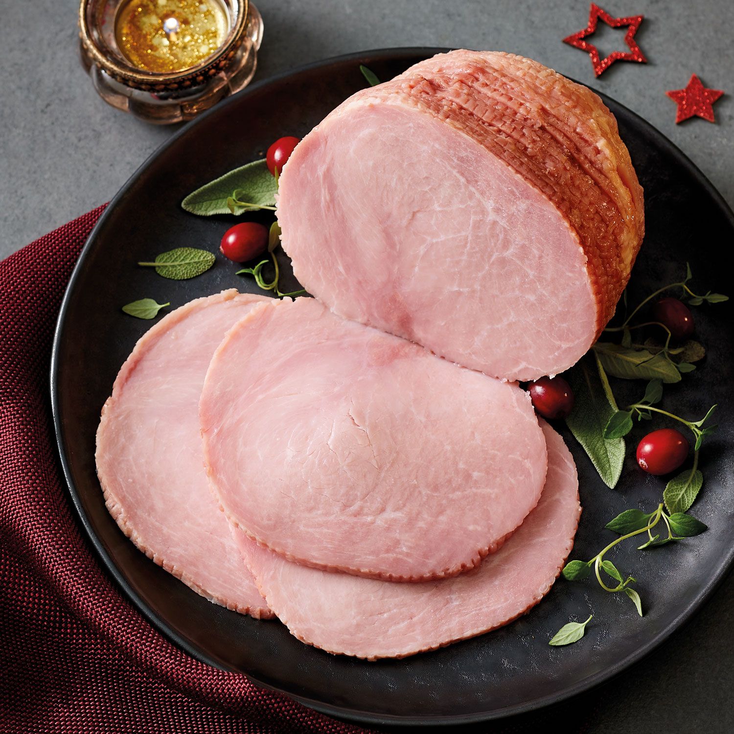 Irish Easy Carve Ham With A Fig & Christmas Spices Glaze 2.2kg Specially Selected